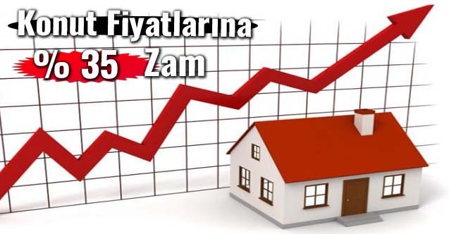 Konut fiyatlarına % 35 zam gelirken, en ucuz konut ise 500 bin lirayı aştı